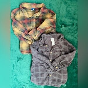 Old Navy & H&M Toddler Plaid Shirt